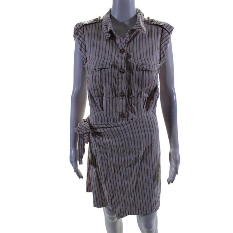 Derek Lam 10 Crosby Womens Giselle Dress Off-White Size 12 15486269